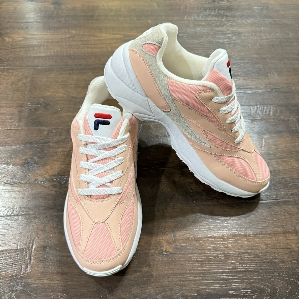 Fila Venom 94 Pink/White Leather Sneaker Size 10 Women